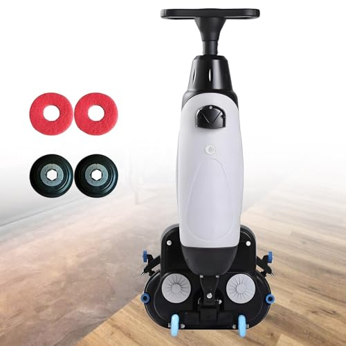 UORDBY Minifregadora de Suelos automática Comercial, fregadora de Suelos con Operador a pie, con riel de Limpieza de 43 cm, Ideal para oficinas, almacenes o Tiendas minoristas
