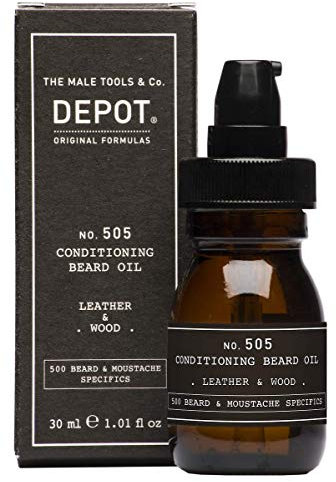 DEPOT No.505 Conditioning Beard Oil Leather & Wood 30 ml