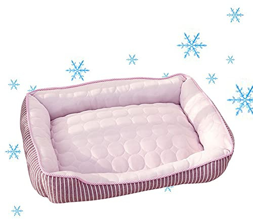 Rinfrescante Cuccia per Cani Estivo Letto Ortopedico Ice Silk Lavabile Antiscivolo per Il Viaggio Dell'interno per Cani di Media E Piccola Taglia
