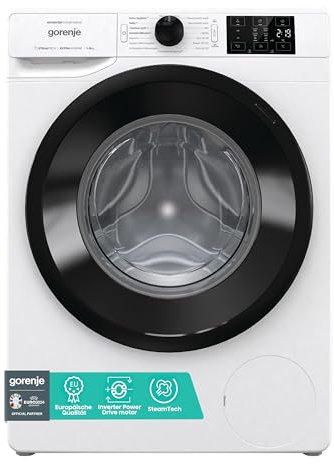 Gorenje WAM 84 AP Waschmaschine mit Dampffunktion / 8 kg / 1400 U / 16 Programme/AquaStop/Inverter PowerDrive Motor/Edelstahltrommel/Kindersicherung/EEK A/weiß