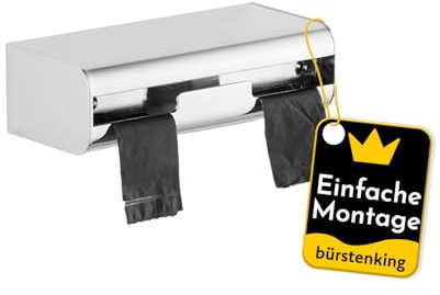 Hygienbeutelspender, zur Wandmontage, für Beutel (muss separat bestellt Werden) auf Rolle zum Abreißen