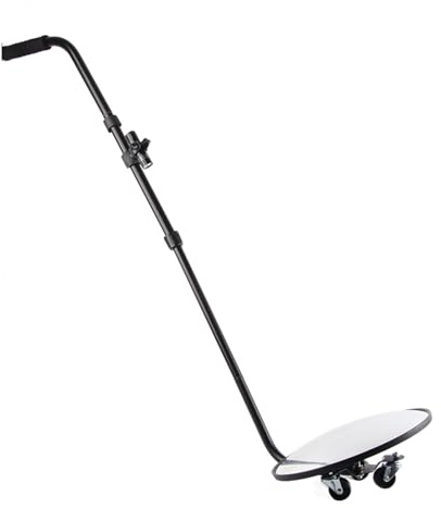 Specchietto Retrovisore Grandangolare, Specchietto per Ispezione Sotto L'Auto con Maniglia Telescopica Leggera, Specchio Ingranditore per Veicolo Ad Angolo Regolabile su Ruote