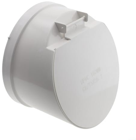 Preventore di riflusso per fognature in PVC, scarico a pavimento per tubi di drenaggio in PVC, grande spostamento, anti odore, comoda valvola di chiusura automatica (160 mm)