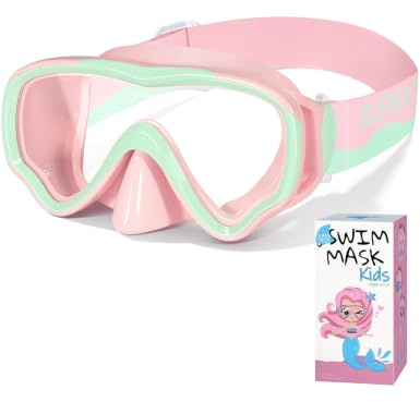Supertrip Masque de Plongée Enfant avec sangle en tissu doux 6-14 Ans