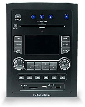 iRV Technology iRV66 AM/FM/CD/DVD/MP3/MP4/USB/SD/HDMI/Digital5.1/Surround Sound/Bluetooth 3 Zones wall mount RV Radio Stereo with wire adaptor Concertone ZX500/600/690/700,Genesis GT-3.0