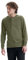 Hanes Men's T Beefyt Henley Cotton Long Sleeve Shirts, Camouflage Green HTR, S