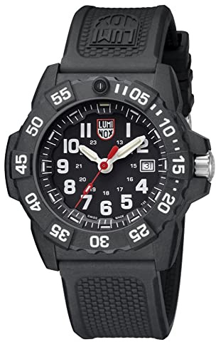 Luminox – marinförsegling – herrklocka 45 mm – militär dykklocka – datumfunktion 200 m – vattentålig – herrklockor – tillverkad i Schweiz
