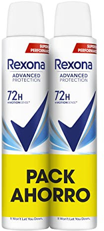 Rexona Deodorante spray Advance Protection Cotton Dry 72h da donna 2 x 200 ml