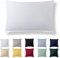 Alreya Kissenbezug 50 x 70 cm - Weiß - 100% Jersey Baumwolle - Kissenhülle für Kissen 50x70 cm, Jersey Kopfkissenbezüge, Superweicher Kissenbezug 50x70 mit Reißverschluss