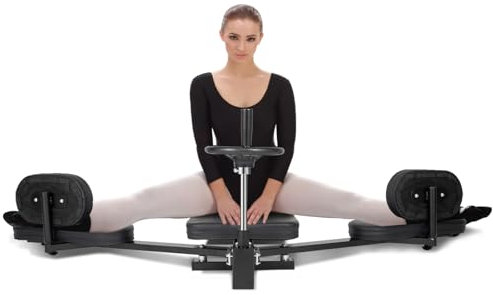 LUNICASHA Mechanischer Beinspreizer, Spagattrainer mit Drehkurbel, Bein-Strecker Maschine, Beinstretcher für Tanzstudio/Gym, Gymnastik Fuß Stretch