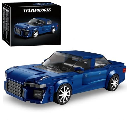 DrmBeyd Technik A6 Sportwagen Bausteine Set, 330 Teile Speed Champions Sportwagen Klemmbausteine Spielzeug, Geschenk für Erwachsene und Kinder, Kompatible mit L***