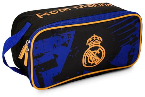 Hy-Pro Offiziell lizenzierte Real Madrid CF Stiefeltasche - mit Tragegriff, Real Madrid Merchandise, ideal für Schuhaufbewahrung, tolle Fußball-Geschenkidee
