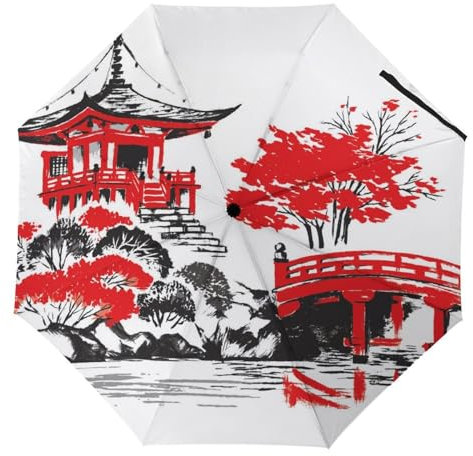 YBQLNP Travel Compact Umbrella Pavilion Windproof Automatic Sun Umbrella Uv Protection