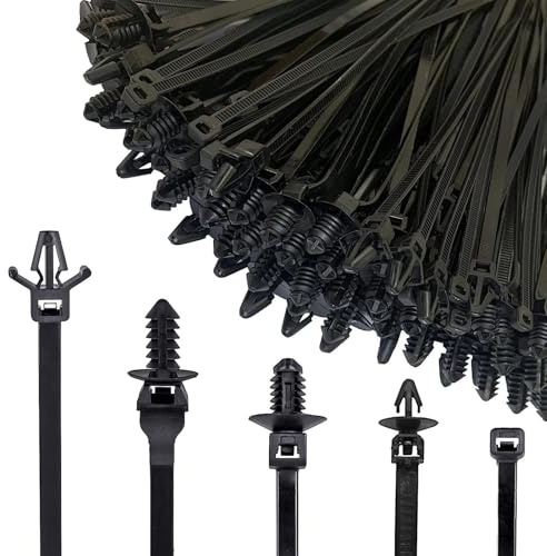 Soporte de bridas de cierre – Bridas de montaje a presión | Hebilla de amarre de nailon | Abrazadera de alambre de montaje en coche | Hebilla de brida de nailon | Correa de cable de bloqueo de sí