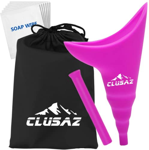 CLUSAZ Frauenurinal, Urinella Frauen Im Stehen Pinkelhilfe, Damen Faltbare Reise Gadgets für Camping, Festival, Draußen, Portable Toilette Zubehãr