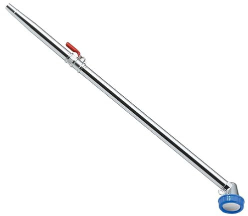 Geosism & Nature Lancia in Ottone Cromato Giapponese Mizumaki per irrigazione con Rubinetto per Piante e Bonsai, 570 mm