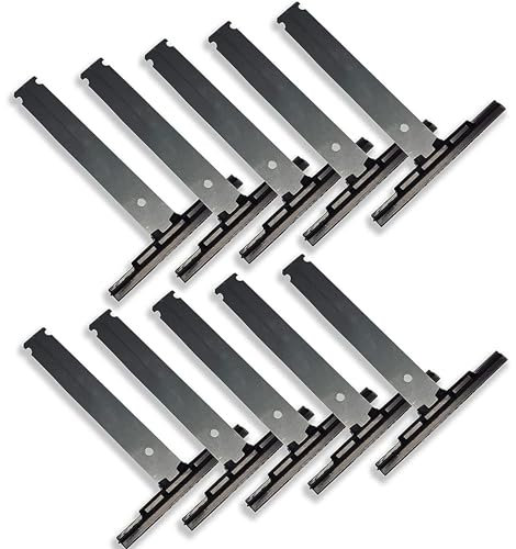 Lot de 10 Attaches souples à clipser - Ressort de Suspension pour fixation de tablier - Verrou attache tablier - Fabrication et qualité française - Pour Volet Roulant électrique et manuel
