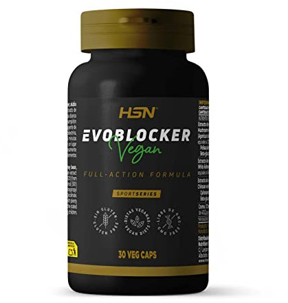 Bloqueador de Carbohidratos y Grasas Evoblocker de HSN | 30 Cápsulas Vegetales con Chitosan + Extracto de Alubia Blanca + Agaricus bisporus + Picolinato de Cromo | No-GMO, Vegano, Sin Gluten