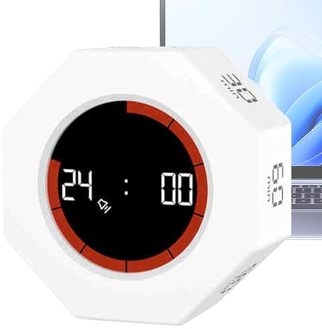 Timer Visual - Reloj De Regresiva | Gadget De Cocina Multifuncional | Reloj De Cuenta Regresiva Digital | Herramientas De Formación De Costumbres Reloj Silencioso Resistente A Golpes para Cocinar