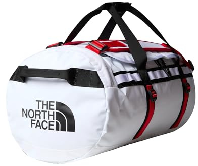 The North Face Base Camp Voyager Duffel, TNF White/TNF Black/Ele, M