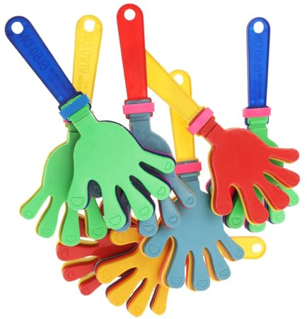TOYANDONA 8 piezas Aplaudidores de Mano de Plástico Colores Vivos para Fiestas Eventos Deportivos Animación Juguetes Seguros