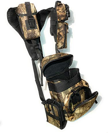 T.O.M HORIZONS Fernglas-Geschirrkoffer, Bino-Pack mit Entfernungsmesser-Fach – abnehmbare MOLLE-Fächer, Camouflage für Jagd, Wandern und Vogelbeobachtung, Cammo, X-lagre, Large, Rucksack
