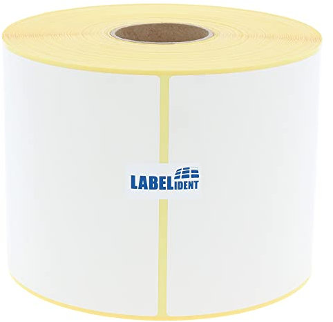 Versandetiketten DHL, DPD, Fedex, GLS, Hermes, UPS - 100 x 200 mm - 500 Thermo-Eco Papier Etiketten auf 1 Rolle(n) mit 40 mm Kern, Thermodirekt Etiketten selbstklebend, Trägerperfo.