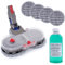 PRIMEBAG - Elektrischer Wischaufsatz für Dyson V7 V8 V10 V11 V15 kompatibel inkl. Reinigungsmittel Konzentrat und 6 Mopp Pads