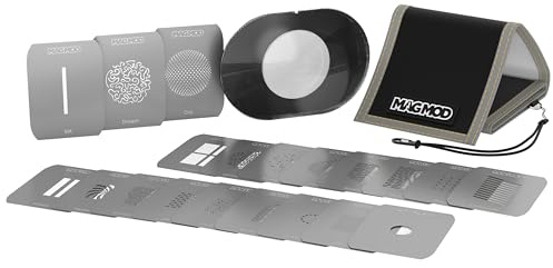 MagMod MagMask Kit for MagBeam, Pattern Masks for Creative Flash Effects