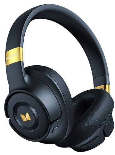 Monster Persona SE ANC Active Noise Cancelling Headphones, Bluetooth Headphones Over Ear, 60H Playtime, HiFi Stereo Audio, Deep Bass, Built-in Mic, Wireless Headsets for Home Office(Blue)