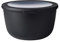 Mepal - Multi Bowl Cirqula Round - Vorratsdose mit Deckel - Geeignet als Luftdichte Aufbewahrungsbox für den Kühlschrank, Mikrowellengeschirr & als Frischhaltedosen - 2000 ml - Nordic Black