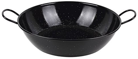 Sartén Honda Esmaltada | Medida Ø320 mm | Con 2 Asas | Formato Tradicional | Resistente al óxido