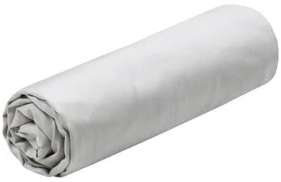 STOF Spannbettlaken, Größe 160 x 200 cm, große Spannhöhe 30 cm, Baumwoll-Perkal, 100% Baumwolle, Öko-Tex Zertifiziert, Farbe Leinen, Modell Elysée – Bettwäsche für Zuhause, weich und bequem