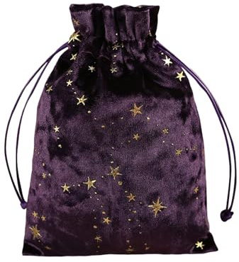 FANGZ Velvet Tarot Bag - Velvet Pouch for Oracle Cards - Velvet Storage Bag, Exquisite Tarot & Dice Bag, Multifunctional Oracle Cards Bags for Tarot Enthusiasts