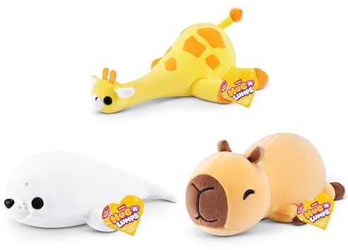 Hug-A-Lumps 3-pack baby av ZURU, gosig squishy viktad plysch, slumpmässigt sortiment