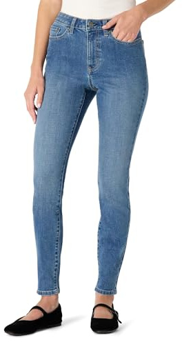 Amazon Essentials Femme Jean Skinny à Taille Haute, Coupe Épurée