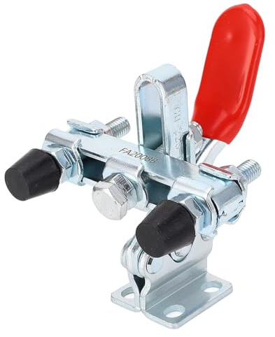 High Carbon Steel Horizontal Clamp Quick Release Dual Heads Hold Down Toggle Clamp for Woodworking Projects Workshop