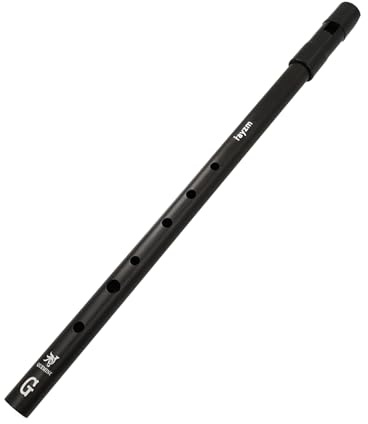 rayzm Tin Whistle Irlandés Alto en Sol, Silbato de Metal de 6 Agujeros, Flauta Penny de Aluminio para Principiantes, Sonido Estable, Instrumento Tradicional de Música Folk