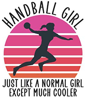 Handball girl handball sketchbook | notebook with 120 pages squared: Notebook, drawing book, 120 pages softcover (6x9 inch)