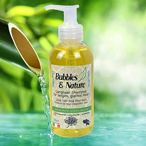 Bubbles & Nature Hundeshampoo für langhaarige Hunde und gegen Filz