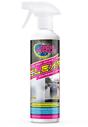 Liquid Armour - Anti-Fog/Mist Repellent Spray | Car Windscreen Protection, Glass, Window & Mirror Treatment - 500ml