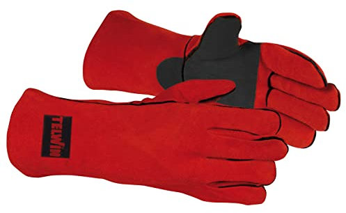 Telwin 804337 Montana Plus Professional Gants de protection renforcés pour le soudage, EPI en croûte de cuir de vachette de haute qualité, type A, taille 10