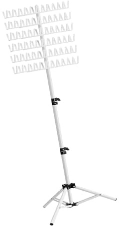 MagiDeal Adjustable Braiding Hair Rack,Hair Separator Stand,144 Pegs Hair Braiding Rack,Hair Extension Holder Hanger for Hairstylists, white