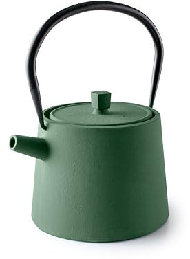 IBILI - Tetera hierro fundido Yame, 1.2 litros, Interior esmaltado, Apto para inducción