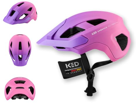 KED Embrace MTB Bicycle Helmet Violet Pink Matt
