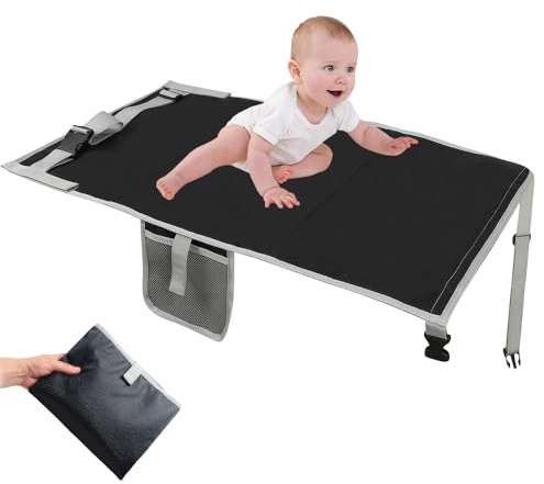 Toddler Airplane Bed, Toddler Airplane Seat Extender, Safe Baby plane Travel Essentials, Portable Long Trip Flyaway Kid Seat Footrest with Storage Bag, Air Flight Must Have for Infant Sleeping & Rest