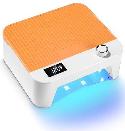 Birshe 25W Lámpara Secadora UV Uñas, Lampara Uñas de Gel Lámpara UV Máquina de Uñas Secador de Uñas LED Base Desmontable con 4 Modos de 30s,60s,90s,120s para Manicura Pedicura Nail Art Hogar, Salón