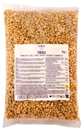 Piñones naturales 1 kg nut&me | Piñón de pino | Sin cáscara | Ideal para pesto | 100% naturales | Sabrosos