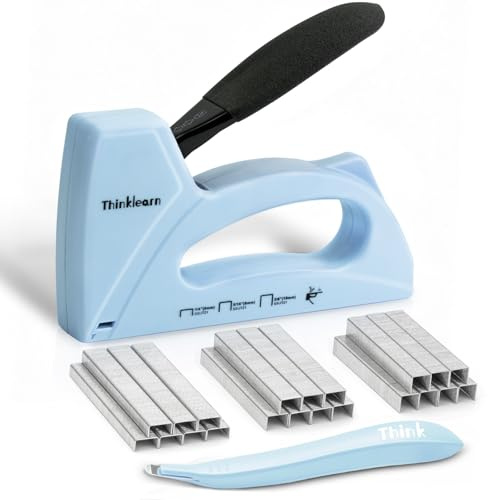 Light Duty Staple Gun for Wood, Upholstery Staple Gun for Classroom with 1600pcs JT21 Staples 1/4, 5/16, 3/8 inch and Staple Remover, Fabric Stapler Gun for Crafts, Bulletin Board Stapler for Teachers