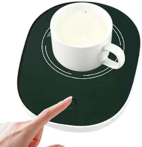 Kaffemuggsvärmare – USB-driven termostat underlägg | bärbar temuggvärmare för skrivbord | för te mjölk dryck dryck hem kontor resa sovsal lägenhet vinter födelsedag jul